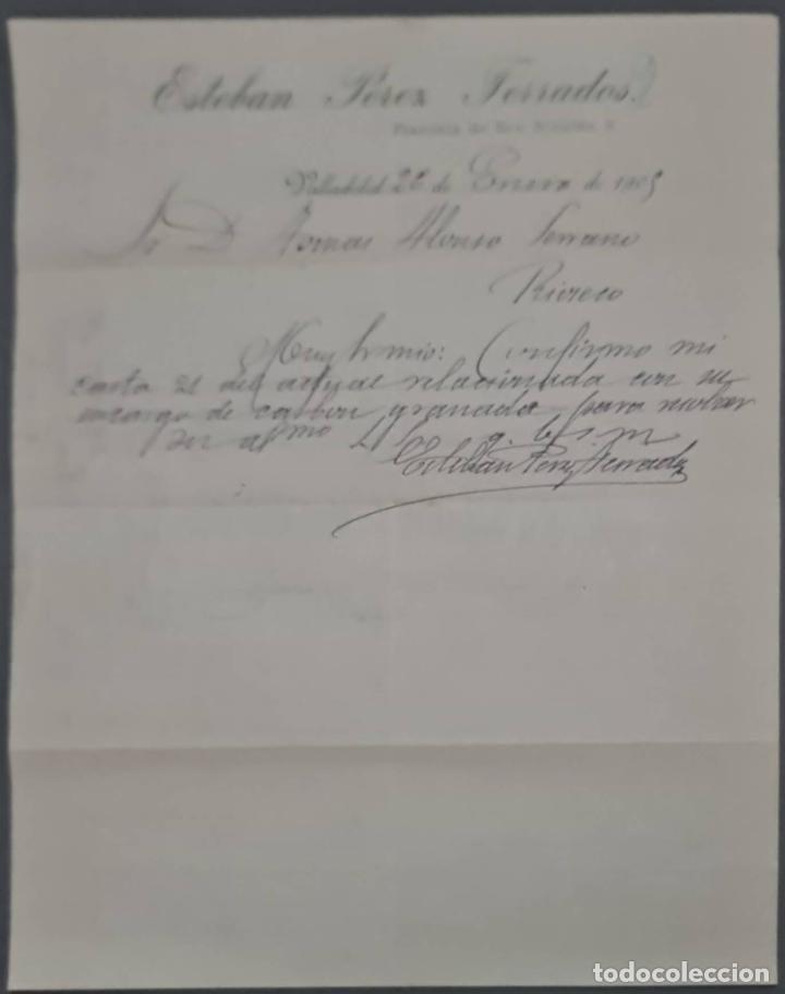 Commercial Letters: Esteban P&eacute;rez Ferrados. Valladolid. Espa&ntilde;a 1905