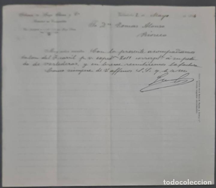 Commercial Letters: Sobrinos de Jorge S&aacute;enz y C&ordf;. Almacenes por mayor de Quincalla y Ferreter&iacute;a. Valladolid. Espa&ntilde;a 1914