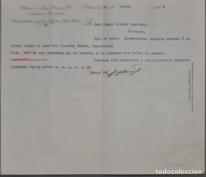 Commercial Letters: Sobrinos de Jorge S&aacute;enz y C&ordf;. Almacenes por mayor de Quincalla y Ferreter&iacute;a. Valladolid. Espa&ntilde;a 1908
