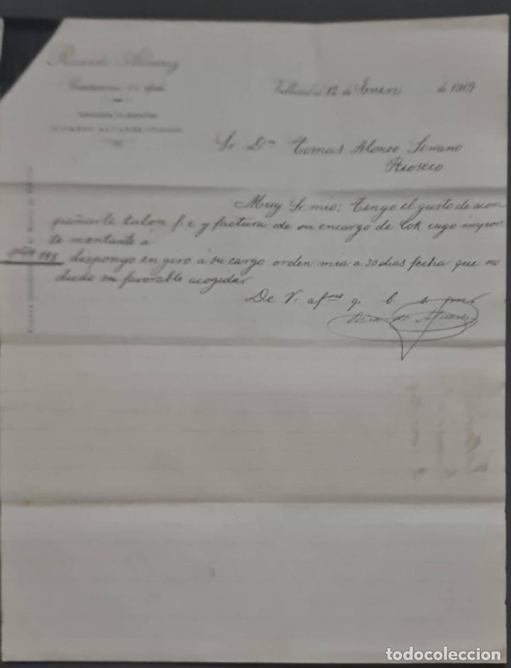 Commercial Letters: Ricardo Alvarez. Valladolid. Espa&ntilde;a 1909