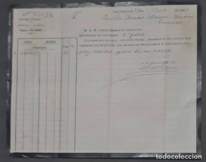 Cartas comerciales: Jover y Comp. Valladolid. Espa&ntilde;a 1911 - Foto 1