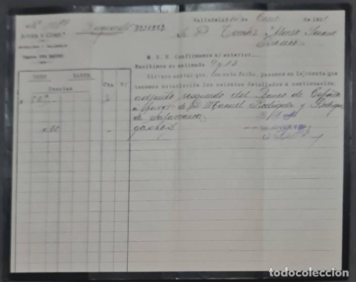 Cartas comerciales: Jover y Comp. Valladolid. Espa&ntilde;a 1911 - Foto 1