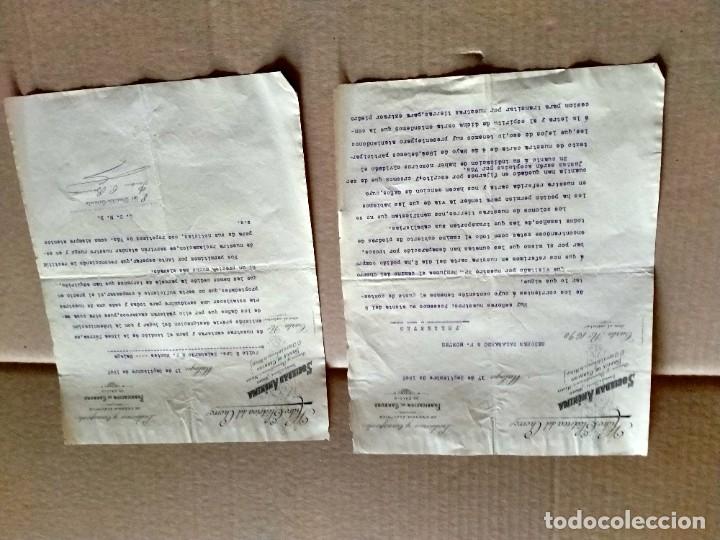 Commercial Letters: facturas de el chorro -malaga 1907
