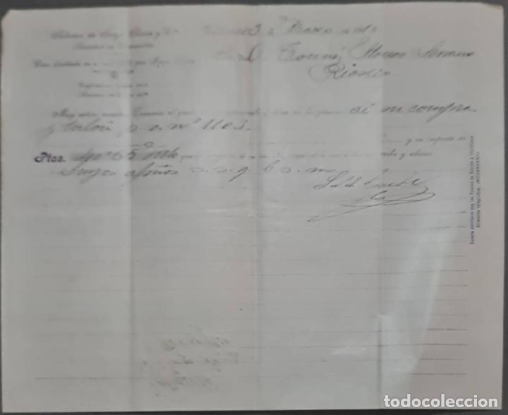 Lettres commerciales: Sobrinos de Jorge S&aacute;enz y C&ordf;. Almacenes por mayor de Quincalla y Ferreter&iacute;a. Valladolid. Espa&ntilde;a 1913