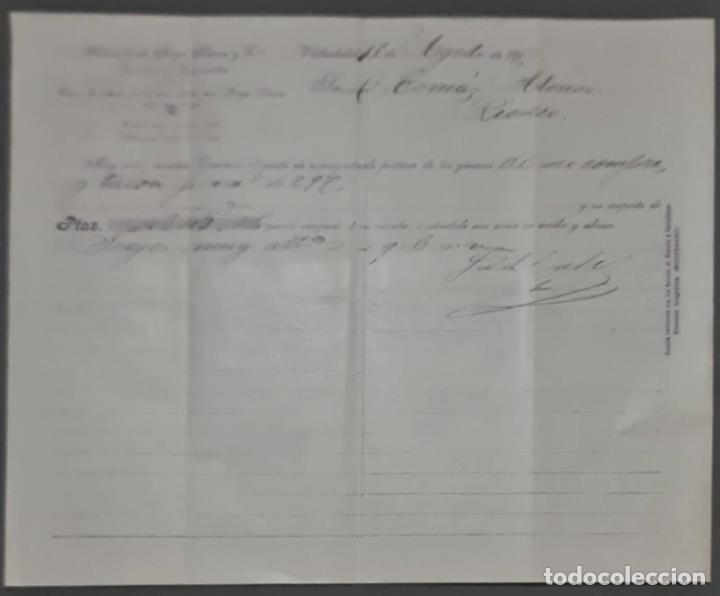 Cartas comerciais: Sobrinos de Jorge S&aacute;enz y C&ordf;. Almacenes por mayor de Quincalla y Ferreter&iacute;a. Valladolid. Espa&ntilde;a 1910