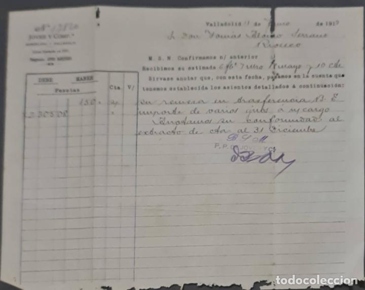 Cartas comerciales: Jover y Comp. Valladolid. Espa&ntilde;a 1913 - Foto 1