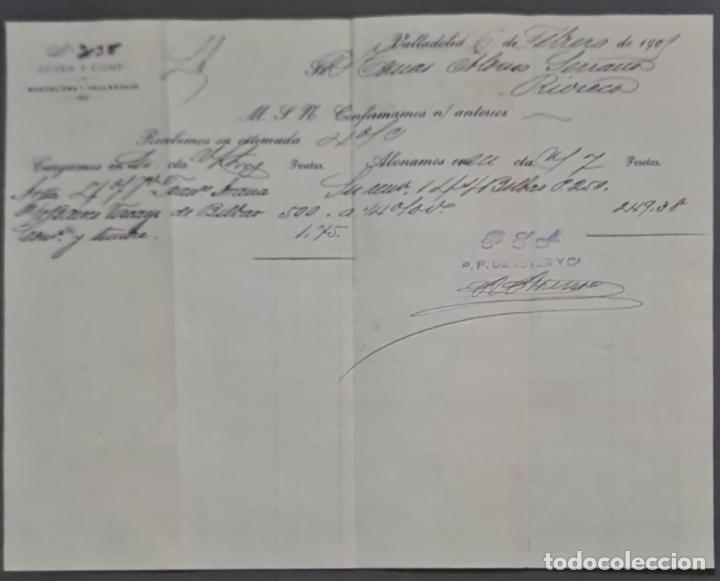 Cartas comerciales: Jover y Comp. Valladolid. Espa&ntilde;a 1905 - Foto 1