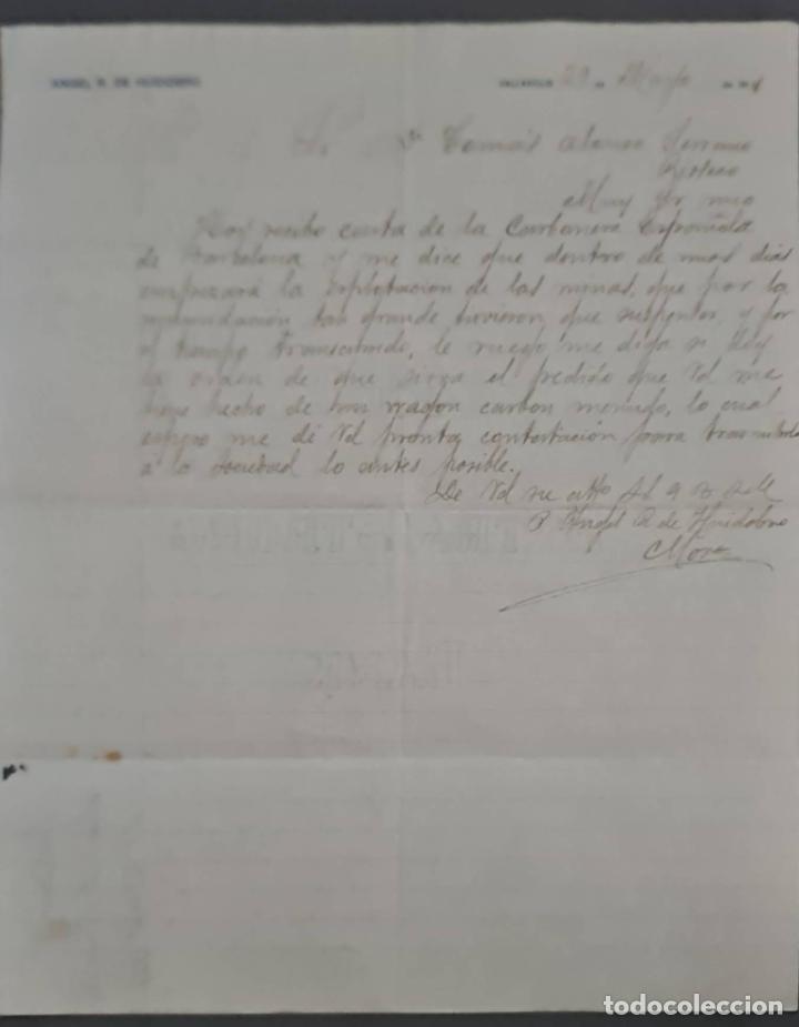 Commercial Letters: Angel R. de Huidobro. Sociedad Hullera Espa&ntilde;ola. Carbonera Espa&ntilde;ola. Valladolid. Espa&ntilde;a 1914