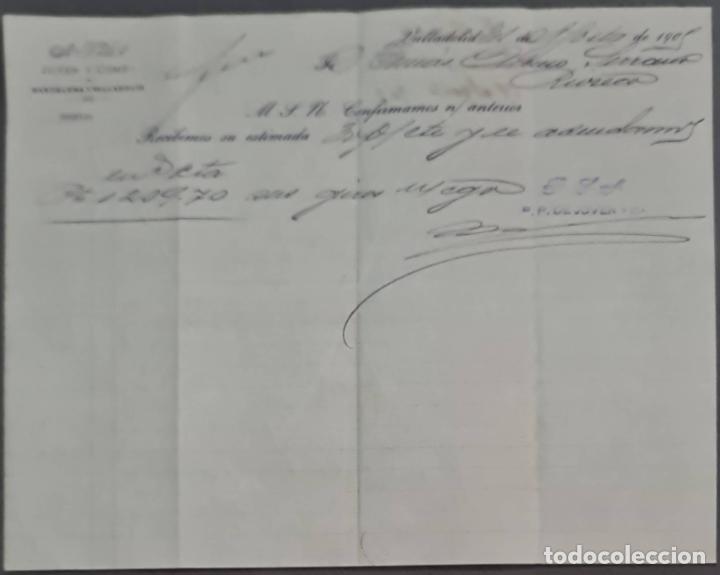 Cartas comerciales: Jover y Comp. Valladolid. Espa&ntilde;a 1905 - Foto 1