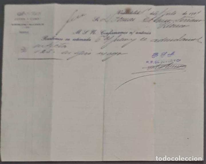 Cartas comerciales: Jover y Comp. Valladolid. Espa&ntilde;a 1905 - Foto 1