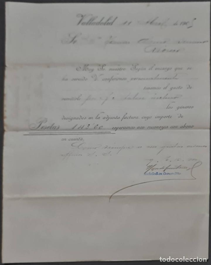 Lettres commerciales: Hijos de Cantero y C&iacute;a. S.en C.Almac&eacute;n de drogas, productos qu&iacute;micos y farmac&eacute;uticos.Valladolid 1905