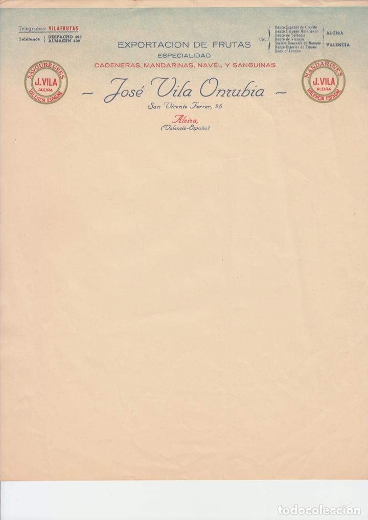 Cartas comerciales: Documento exportador Jos&eacute; Vila (a&ntilde;os 50 s. XX).