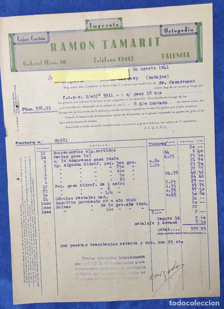 Lettres commerciales: Carta comercial Imprenta Ram&oacute;n Tamarit . Valencia 1941