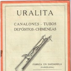 Cartas comerciales: 1928/1957 ”URALITA” DIVERSAS CARTAS COMERCIALES, CATÁLOGO, OFERTA Y PRECIOS
