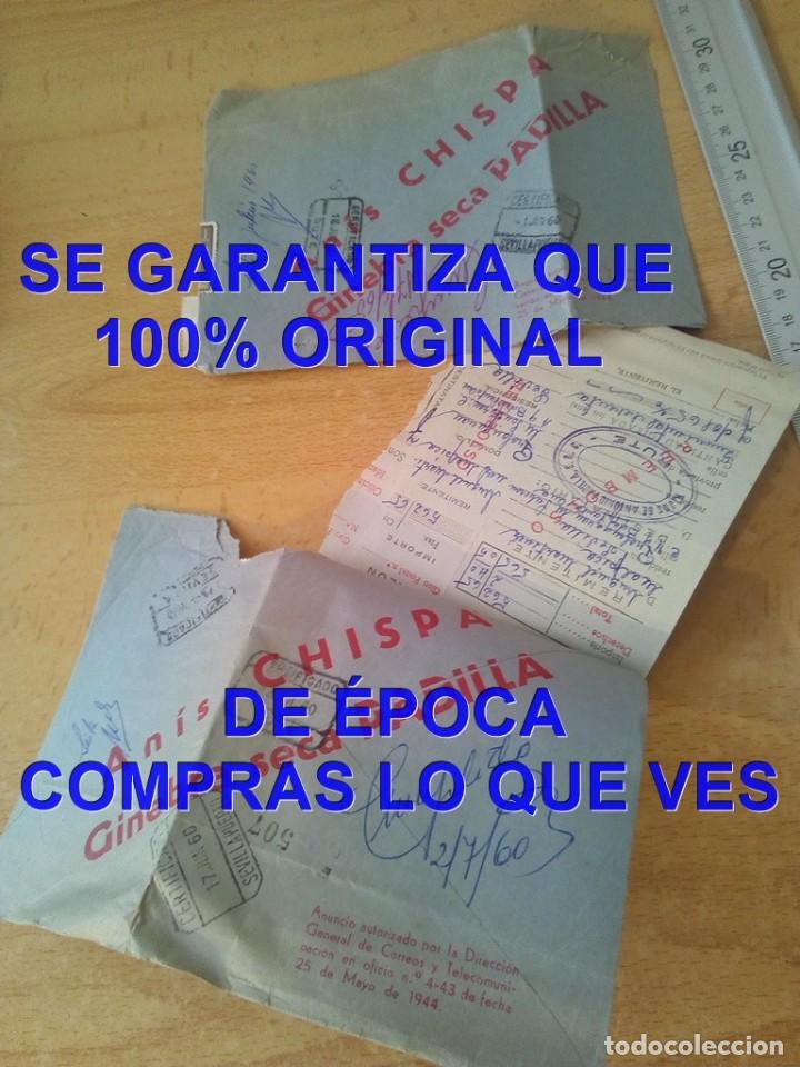 Cartas comerciales: RUTE CORDOBA ANIS CHISPA GINEBRA SECA PADILLA CARTA SOBRES U57