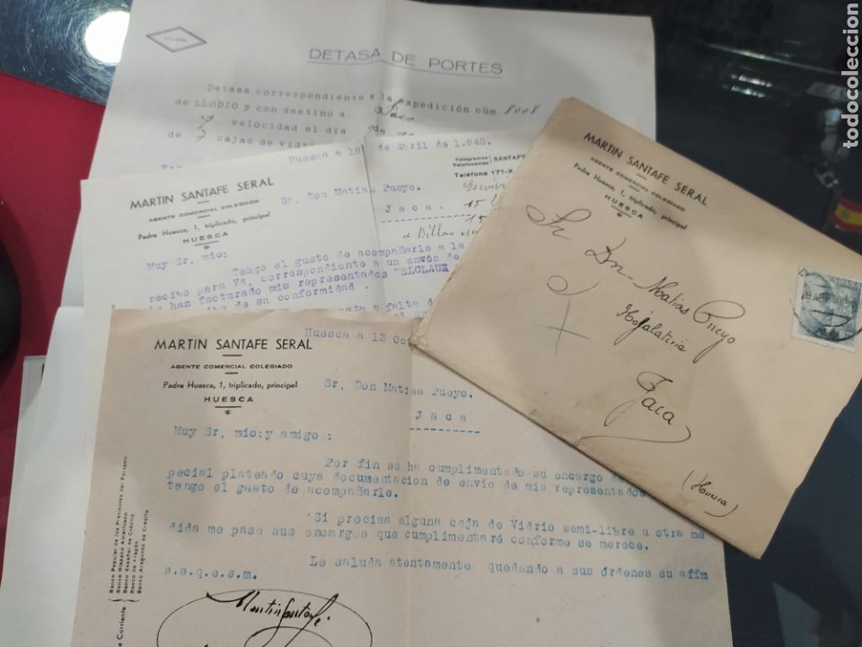 Cartas comerciales: Carta comercial Mart&iacute;n Santa Fe Xeral a&ntilde;os 50 caja B