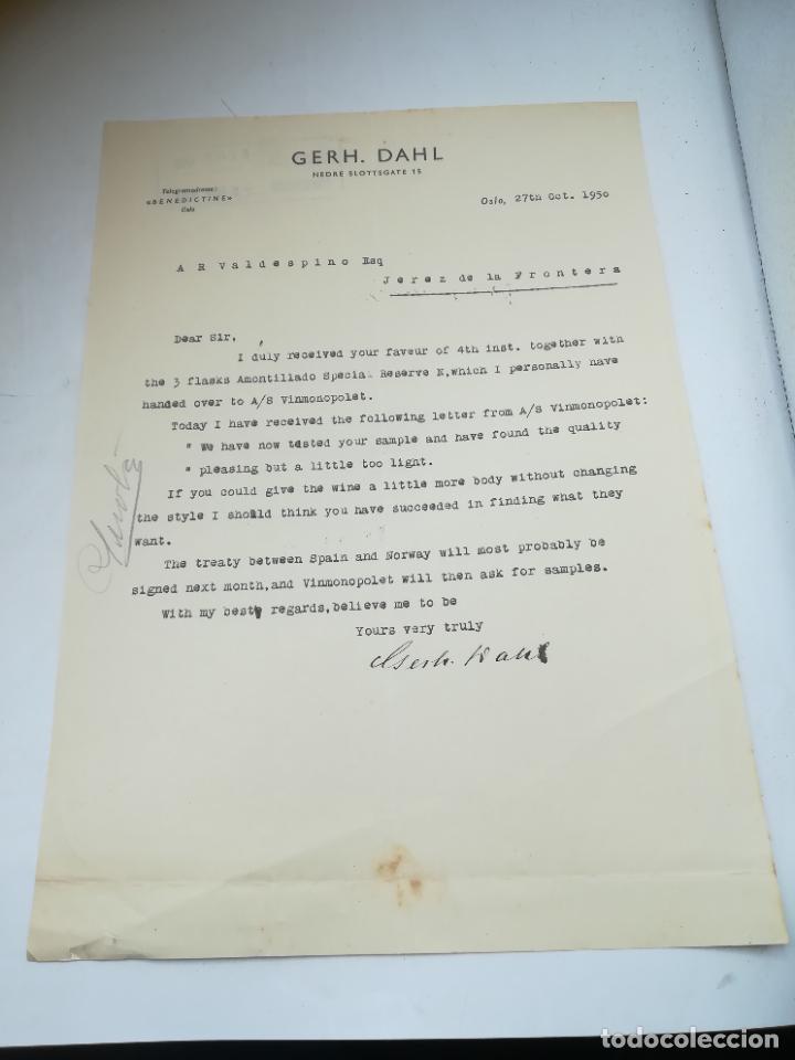 Cartas comerciales: CARTA COMERCIAL. GERH. DAHL. OSLO, NORUEGA. 1950