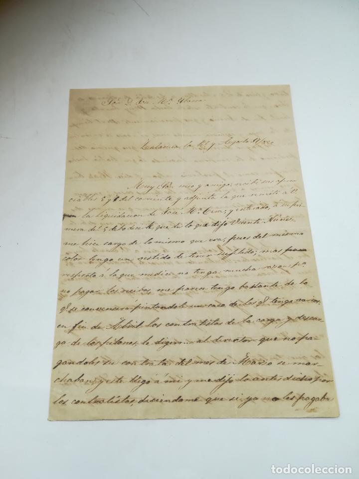 Cartas comerciales: CARTA COMERCIAL. VICENTE DELGADO ZARZA. ZALAMEA LA REAL. 1890