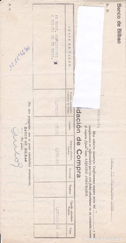 Cartas comerciales: Banco de Bilbao Reus 1962 - Foto 1