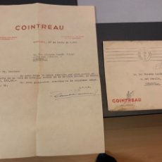 Cartas comerciales: LICOR COINTREAU. CARTA Y SOBRE COMERCIAL. 1957. Lote 310720998