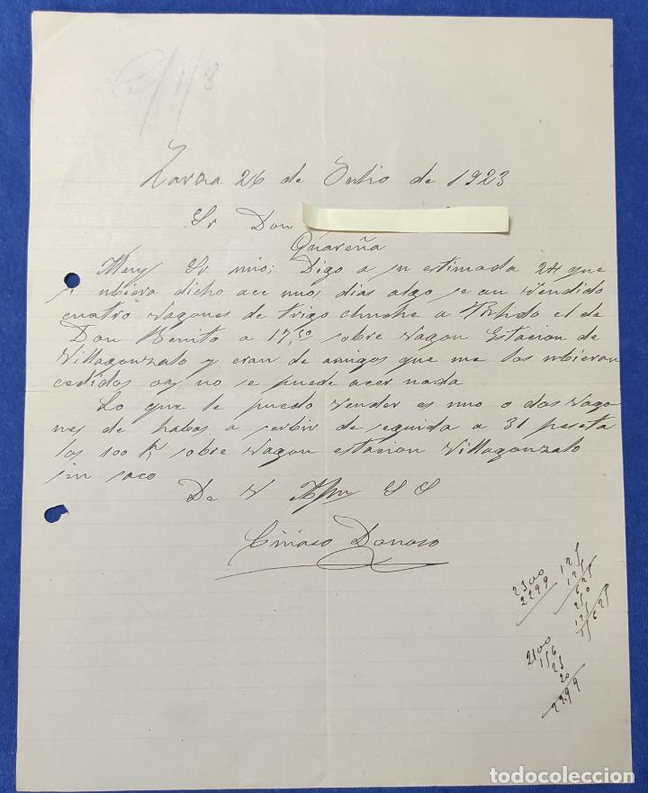 Gesch&auml;ftsbriefe: Antigua Carta comercial Zarza ( Badajoz ) Guare&ntilde;a ( Badajoz ) A&ntilde;o 1923