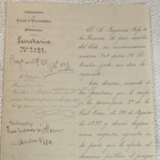 Cartas comerciales: CARTA MANUSCRITA FERROCARRIL DE VALLS A VILANOVA Y LA GELTRU Y BARCELONA 1880. DIRECTOR GENERAL.. Lote 324942968