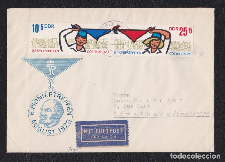 Commercial Letters: DDR ALEMANIA Sobre de primer d&iacute;a 1970 Pioneer Meeting,