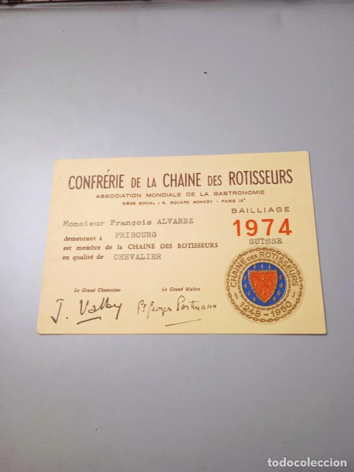 Cartas comerciales: Carta firmada de men&uacute; - Foto 1
