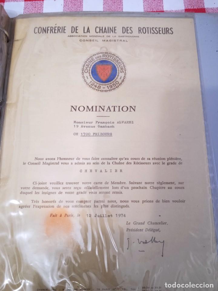 Cartas comerciales: Carta firmada de men&uacute; - Foto 1