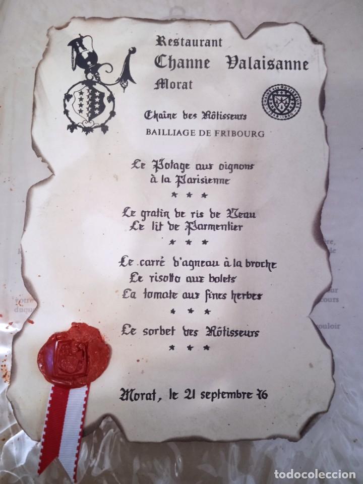 Cartas comerciales: Carta firmada de men&uacute; - Foto 1