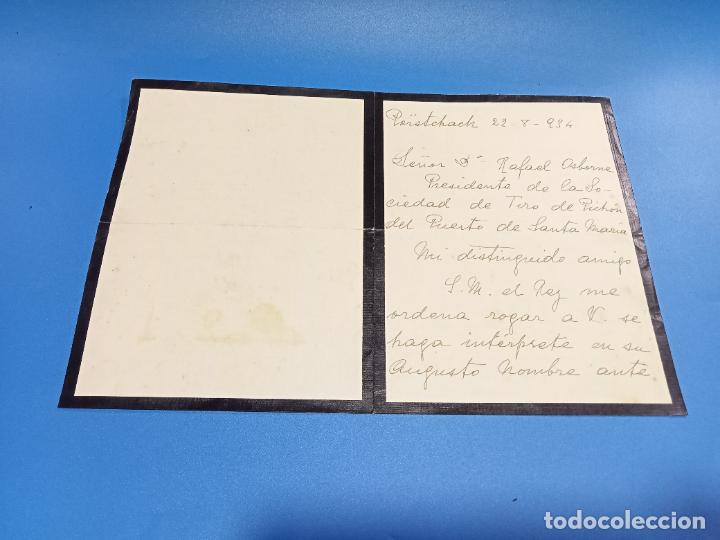 Lettres commerciales: CARTA MANUSCRITA DIRIGIDA A RAFAEL ORBORNE PRESIDENTE TIRO DE PICH&Oacute;N. 1934. LEER