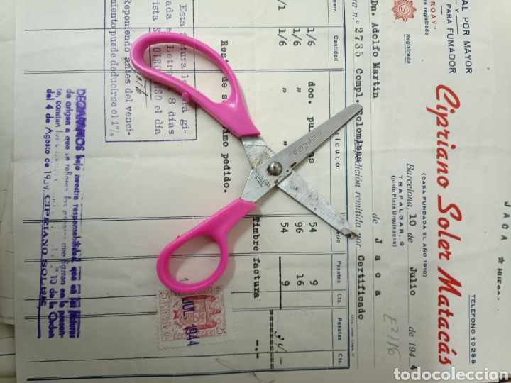 Lettres commerciales: Cipriano Soler matacas Barcelona bisuter&iacute;a al por mayor