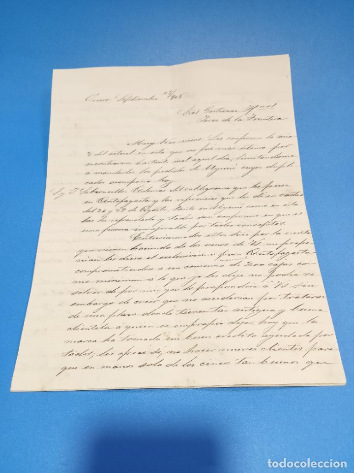 Lettres commerciales: CARTA COMERCIAL. LUIS LOPEZ ALONSO. ORURO, BOLIVIA. 1905. CON 7 HOJAS. VER