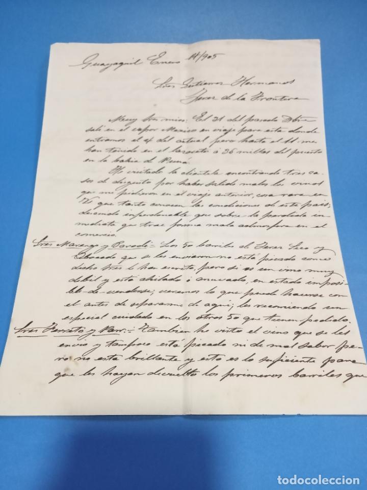 Lettres commerciales: CARTA COMERCIAL. LUIS LOPEZ ABAD. GUAYAQUIL, ECUADOR. CON 7 HOJAS. VER