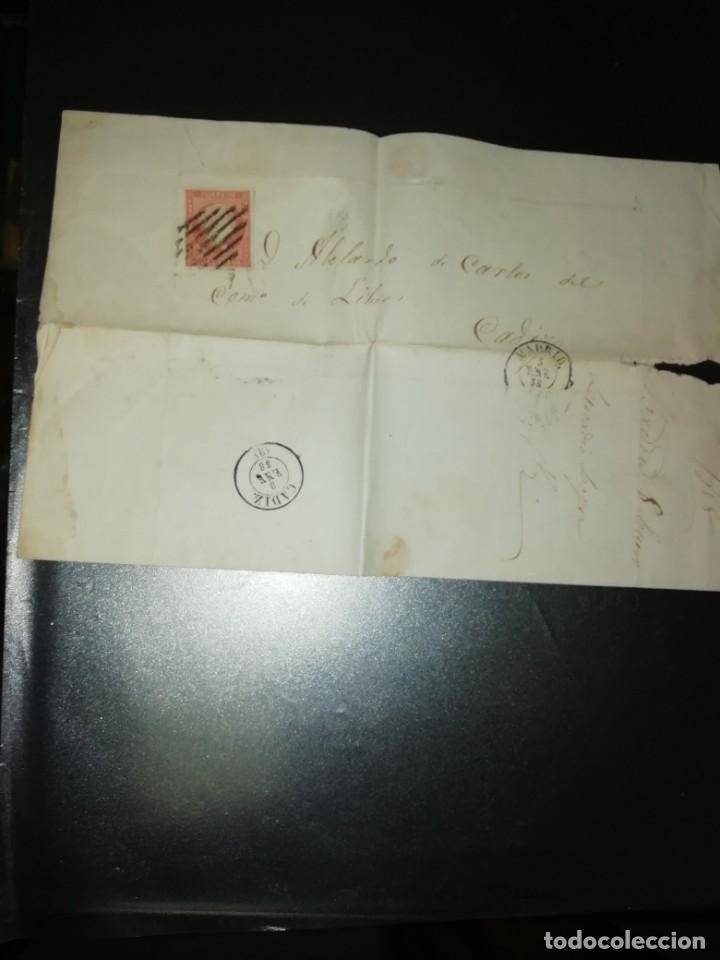 Cartas comerciales: Carta 1858 C&aacute;diz a madrid - Foto 1