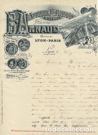 Commercial Letters: CARTA BARNAUD LYON 20 FEBRERO 1890 CARTACOMERCIAL-01