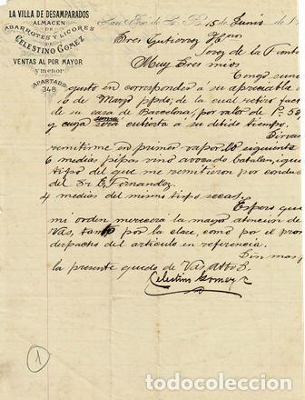 Lettres commerciales: CARTA CELESTINO G&Oacute;MEZ (SAN JOS&Eacute; DE LA R. 15 JUNIO 1896) CARTACOMERCIAL-25