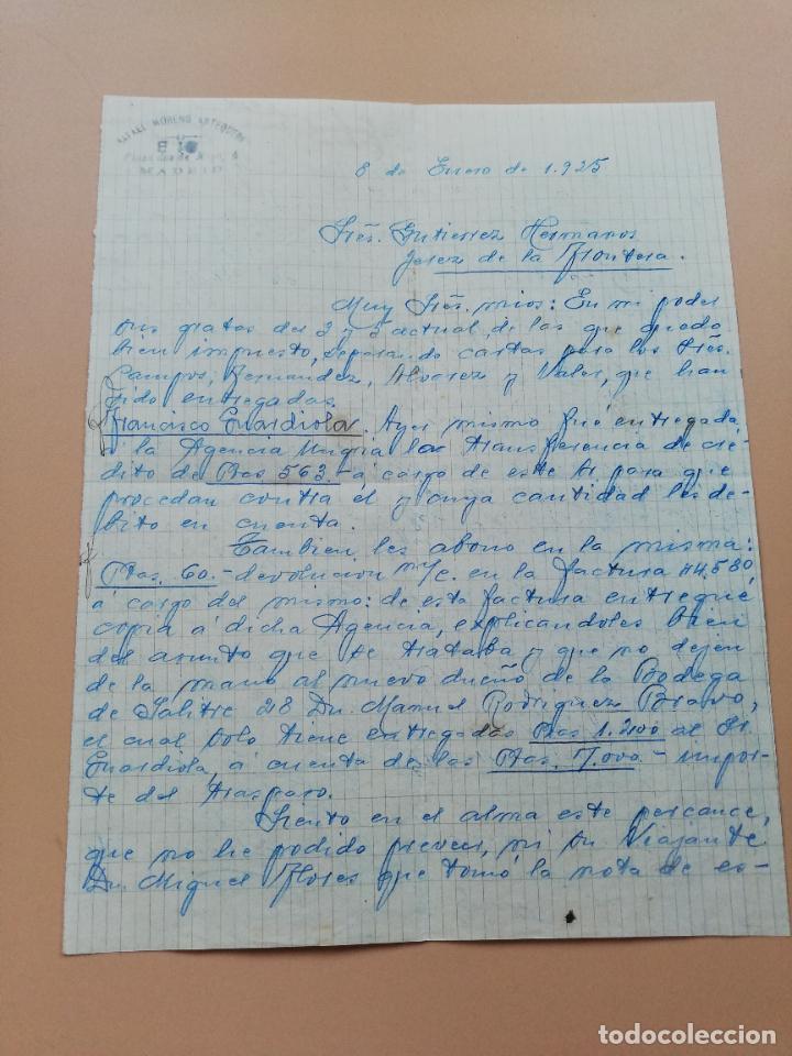 Lettres commerciales: CARTA COMERCIAL. MANUEL MORENO ANTEQUERA. MADRID. 1925.