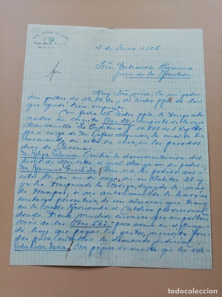 Lettres commerciales: CARTA COMERCIAL. MANUEL MORENO ANTEQUERA. MADRID. 1925.