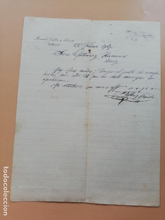 Lettres commerciales: CARTA COMERCIAL. MANUEL LEFLER Y BENITO. VALLADOLID. 1917.