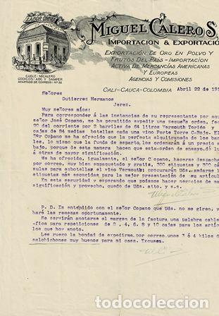 Lettres commerciales: CARTA MIGUEL CALEROS IMPORTACI&Oacute;N & EXPORTACI&Oacute;N CARTACOMERCIAL-33