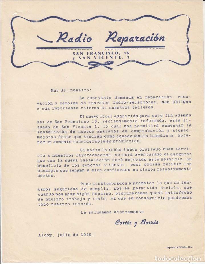 Campo mínimo anfitriona carta publicitaria de radio reparacion - cortes - Comprar Cartas comerciales  antiguas en todocoleccion - 355085078