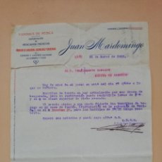 Cartas comerciais: CARTA COMERCIAL. VAPORES DE PESCA. JUAN MARDOMINGO. LEON, 1915.. Lote 363283370
