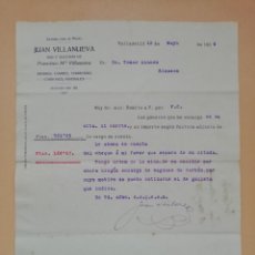 Cartas comerciales: CARTA COMERCIAL. JUAN VILLANUEVA. VALLADOLID. 1916.. Lote 363290900