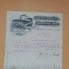 Cartas comerciales: CARTA COMERCIAL. FABRICA DE HERRADURAS Y CLAVOS. CIRIACO SANCHEZ E HIJO. VALLADOLID, 1915.. Lote 363293255