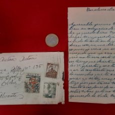 Cartas comerciais: CARTA COMERCIAL DE BARCELONA A ELCHE AÑO 1942. Lote 364100731