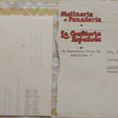 Cartas comerciales: ANTIGUA CARTA, AÑO 1963 /// SELLO FRANCO MOLINERÍA PANADERÍA CONFITERÍA ESPAÑOLA PASTELERO CONFITERO. Lote 364130381