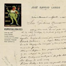 Cartas comerciales: CARTA JOSE RAPOSO LARIOS (SANLUCAR 4 AGOSTO 1926) CARTACOMERCIAL-207. Lote 366222351