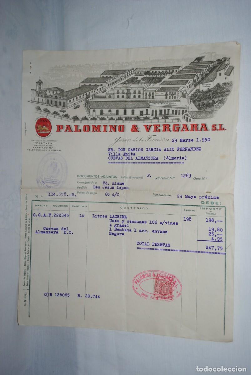 Cartas comerciales: BODEGAS PALOMINO & VERGARA L . S . - Foto 1