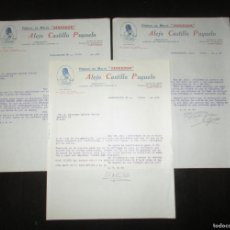 Cartas comerciales: FÁBRICA DE MALTE VENCEDOR. ALEJO CASTILLO PUYUELO, ZARAGOZA. 3 CARTAS DE 1941.. Lote 398375439